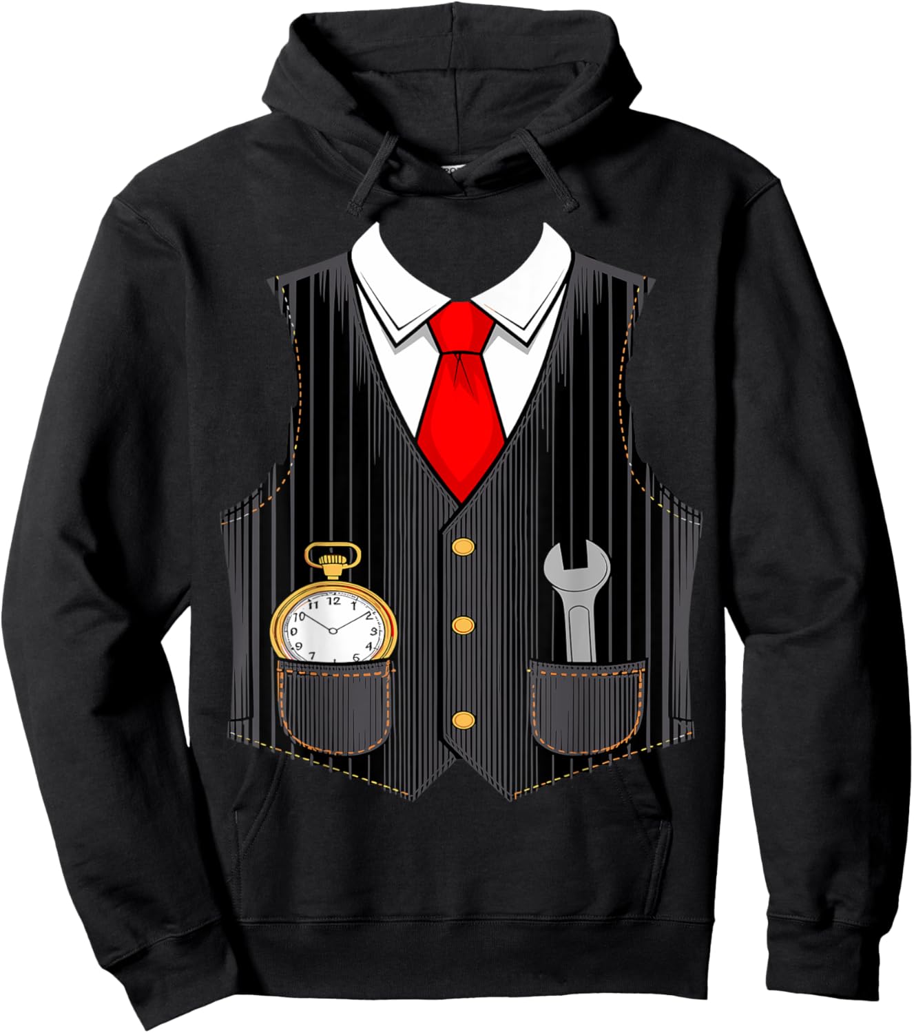 Halloween Train conductor costume for kids men women Hoodie - Hoodie | Black