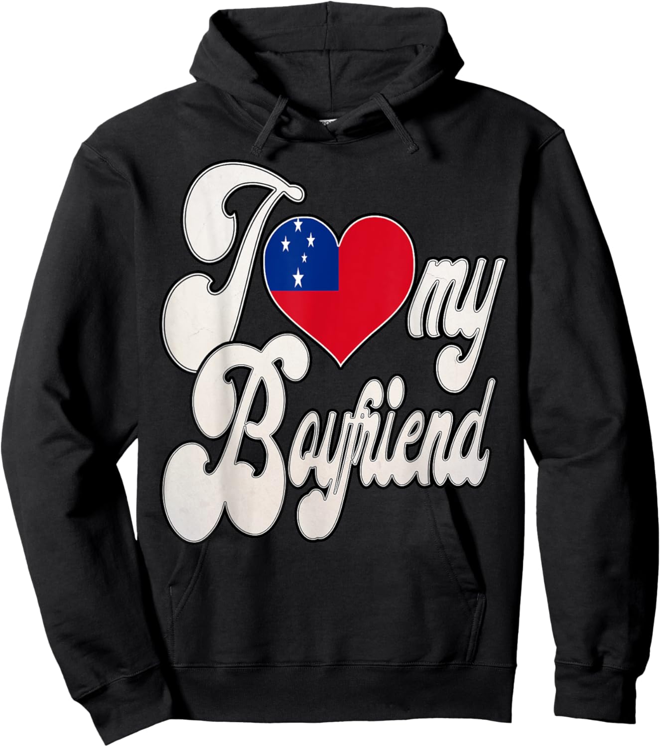 I Love My Samoan Boyfriend Hoodie - Hoodie | Black