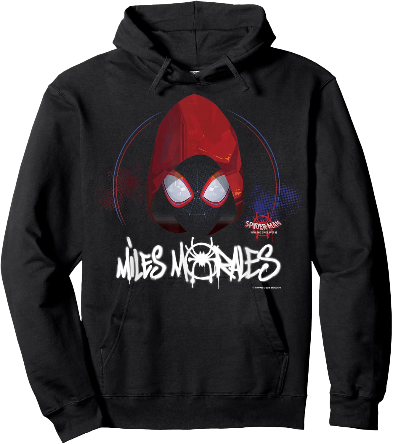 Marvel Spider-Man Spiderverse Red Hood Small Hoodie - Hoodie | Black