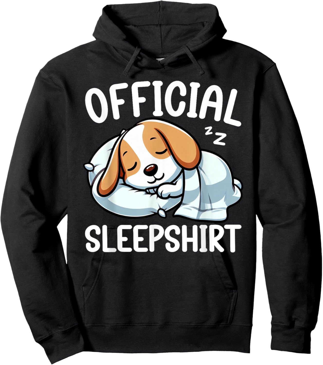 Official Sleepshirt Beagle Lover Funny Lazy Nap Dog Pajama Hoodie - Hoodie | Black