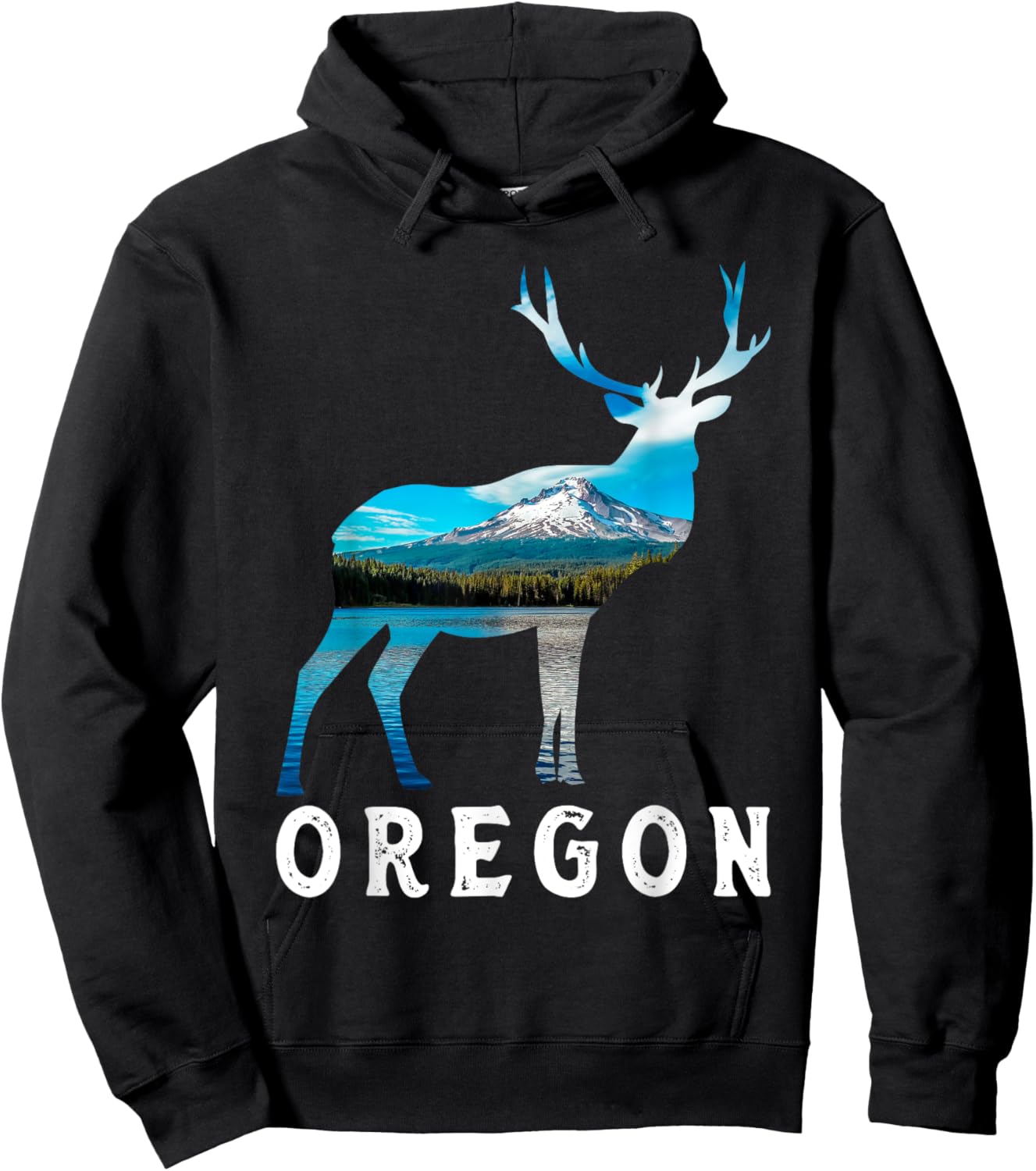 Oregon Lover, Oregon Pride, Visiting Oregon Tourist, Oregon Hoodie - Hoodie | Black