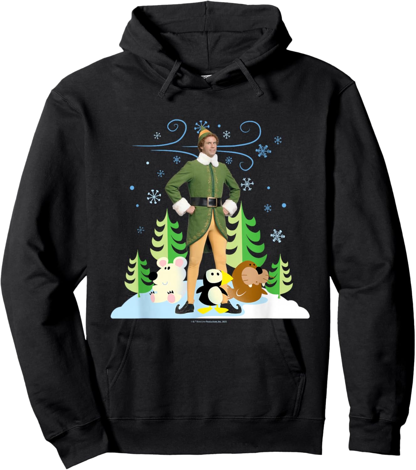 Elf - Buddy And Arctic Puppets Hoodie - Hoodie | Black