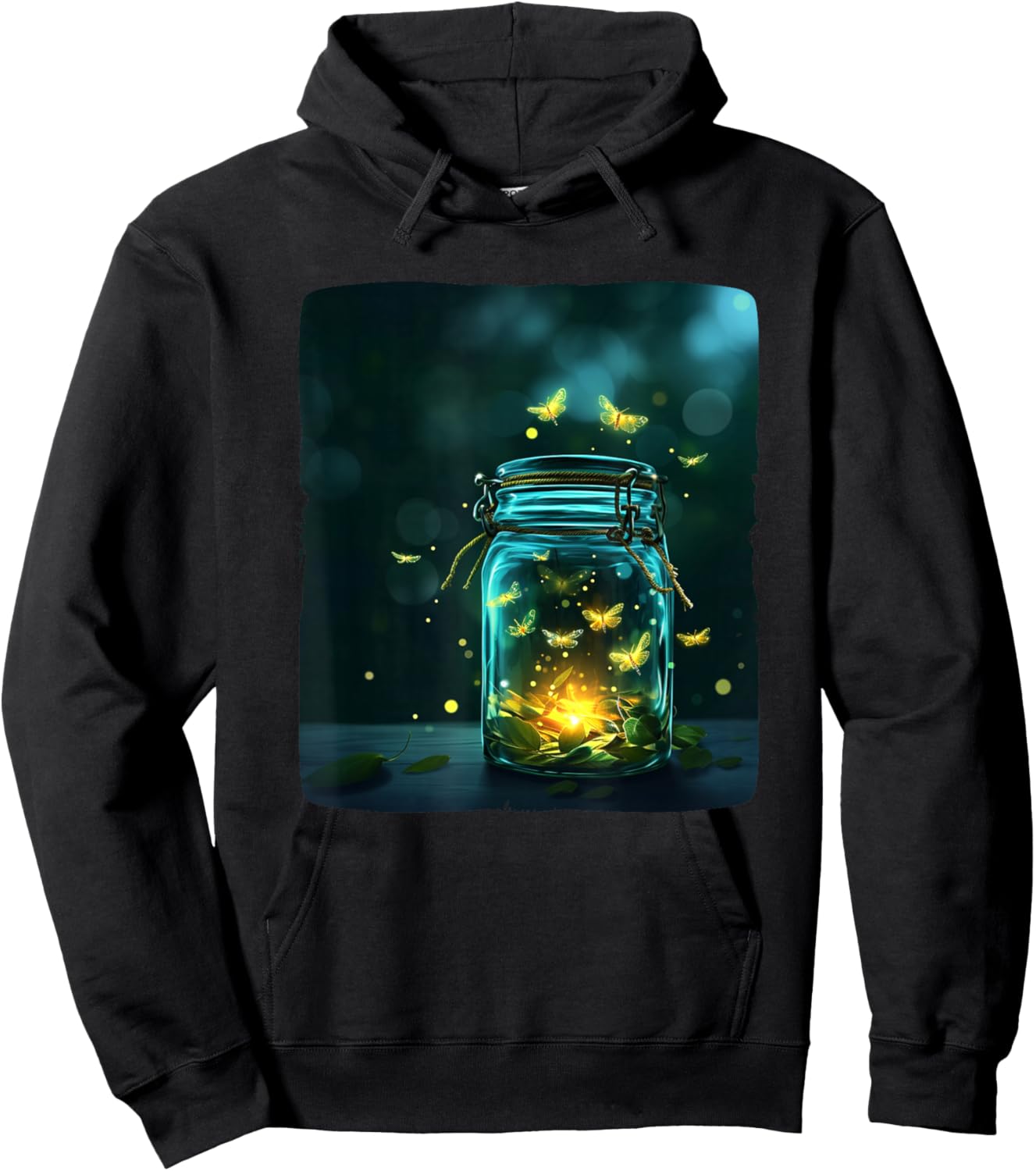 Cool insects in a Jar for fireflies lovers in summer nights Hoodie - Hoodie | Black