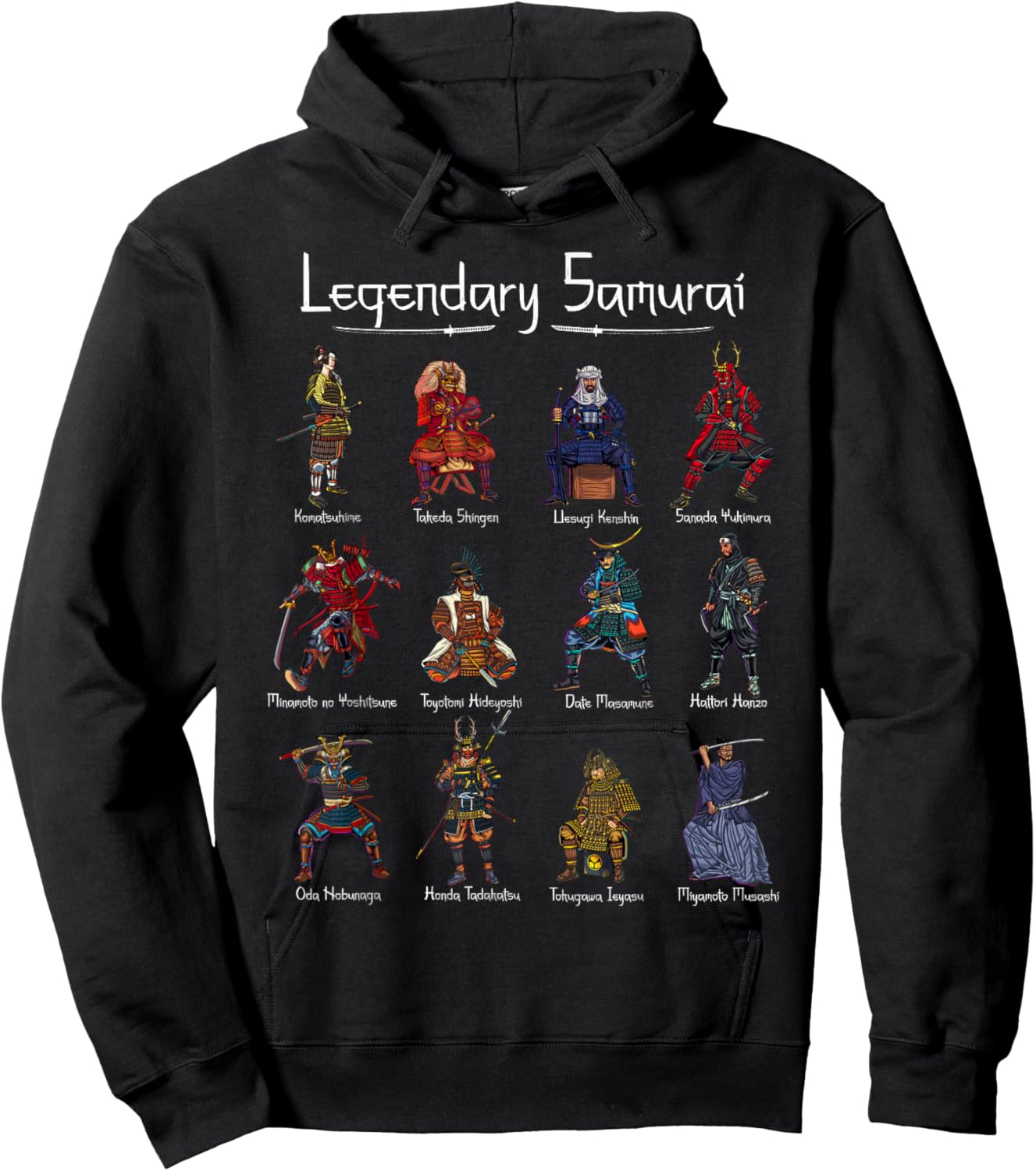Japanese Martial Arts - Legendary Samurai Hoodie - Hoodie | Black