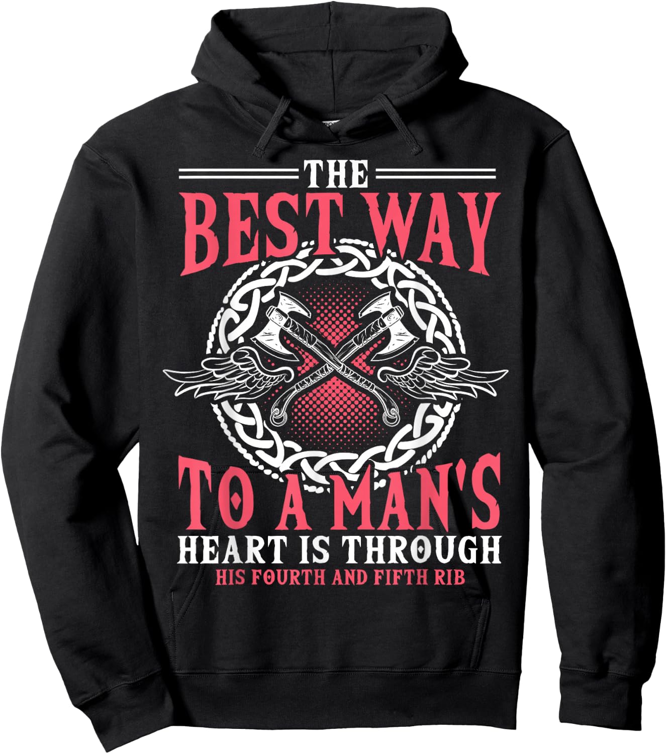 Shieldmaiden Shirt, Viking, Best Way To A Heart Hoodie - Hoodie | Black
