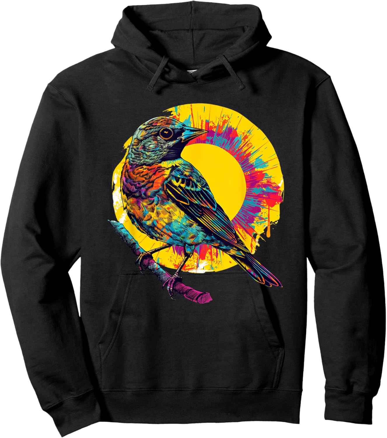 Orioles Bird Tie Dye Graphic Design Shirt Men Women Kids Hoodie - Hoodie | Black