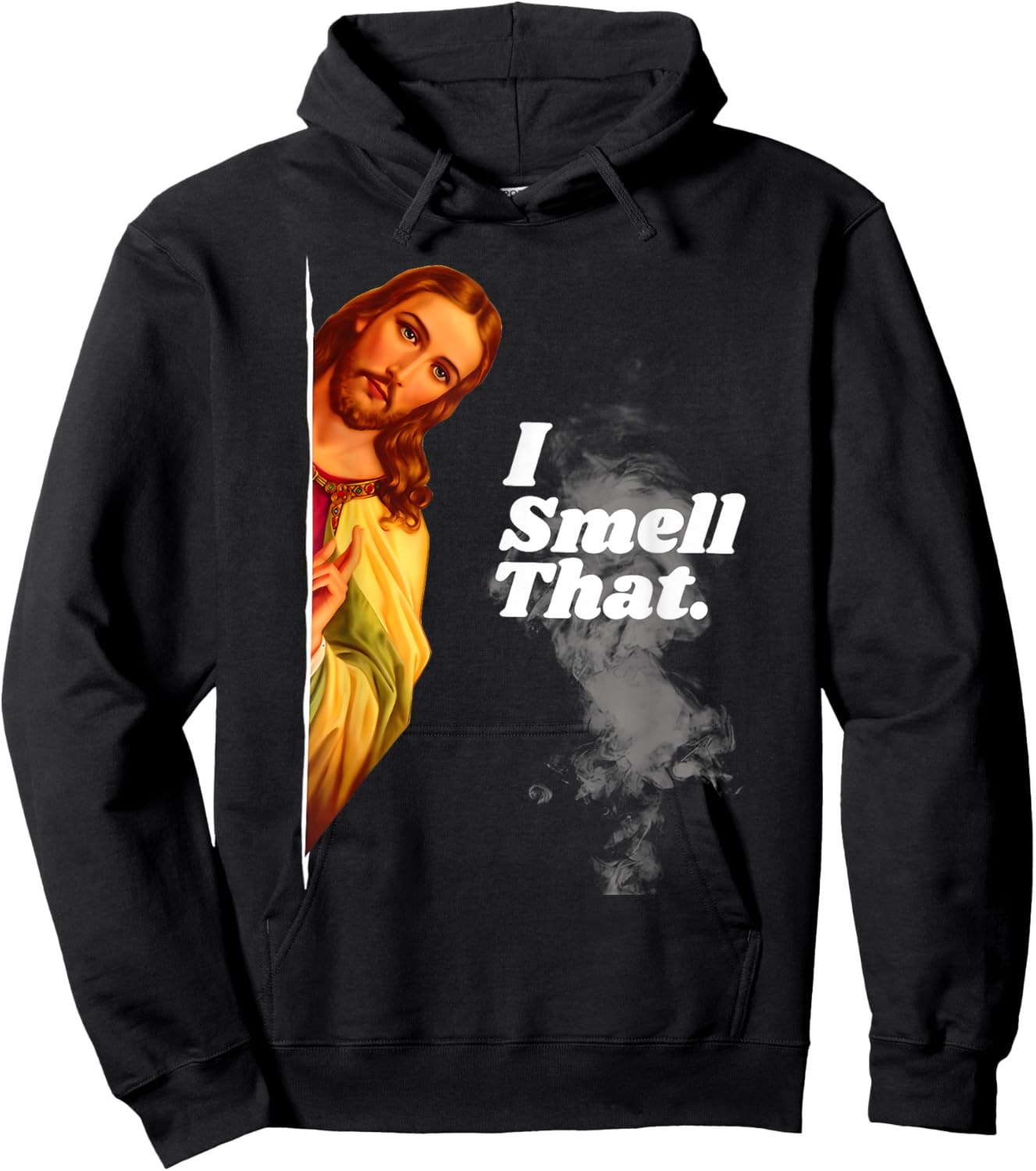 Funny Jesus I Smell That Religious Stoner Cannabis Marijuana Hoodie - Hoodie | Black