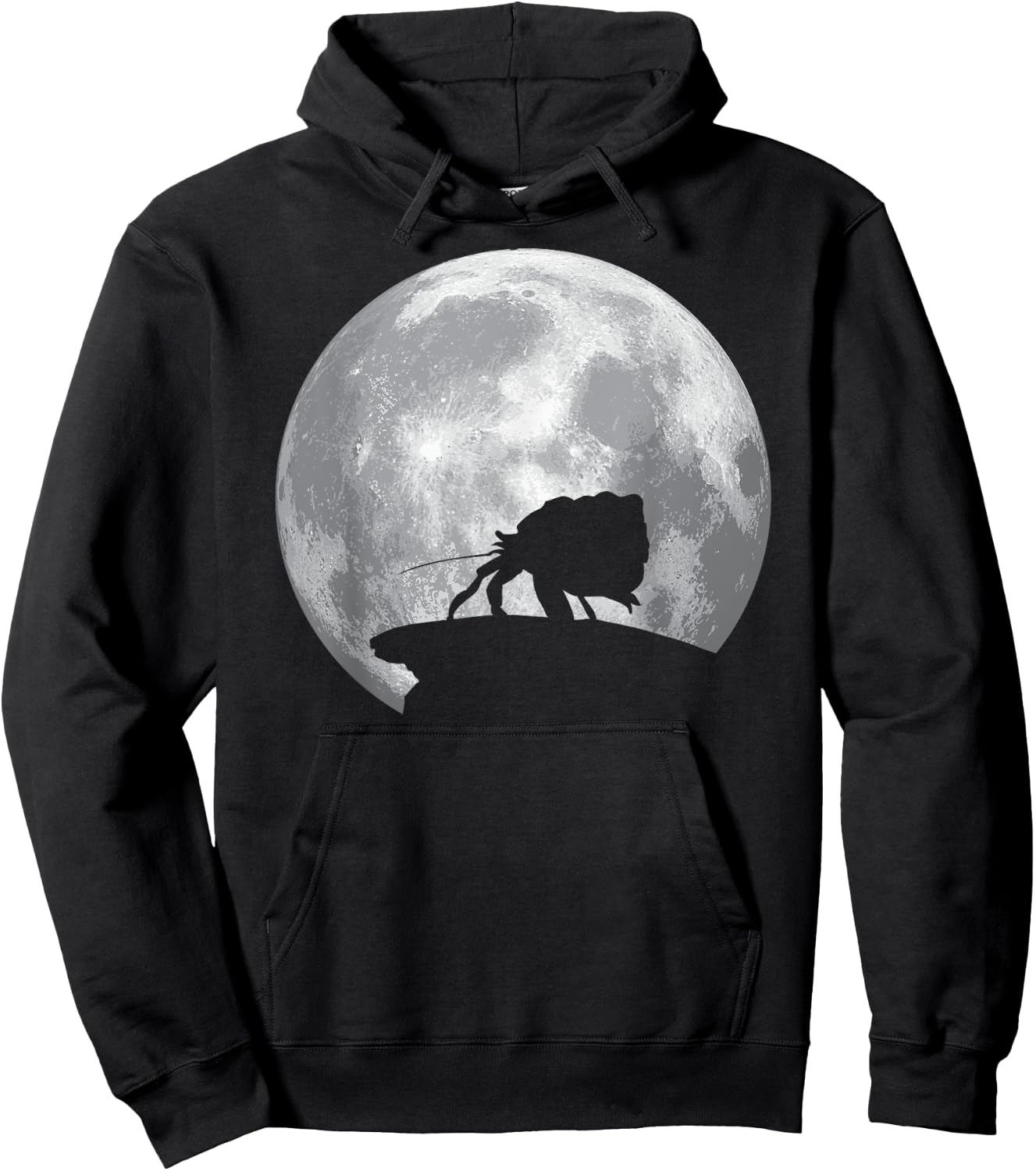HERMIT CRAB And Moon Vintage Halloween Costume Hoodie - Hoodie | Black