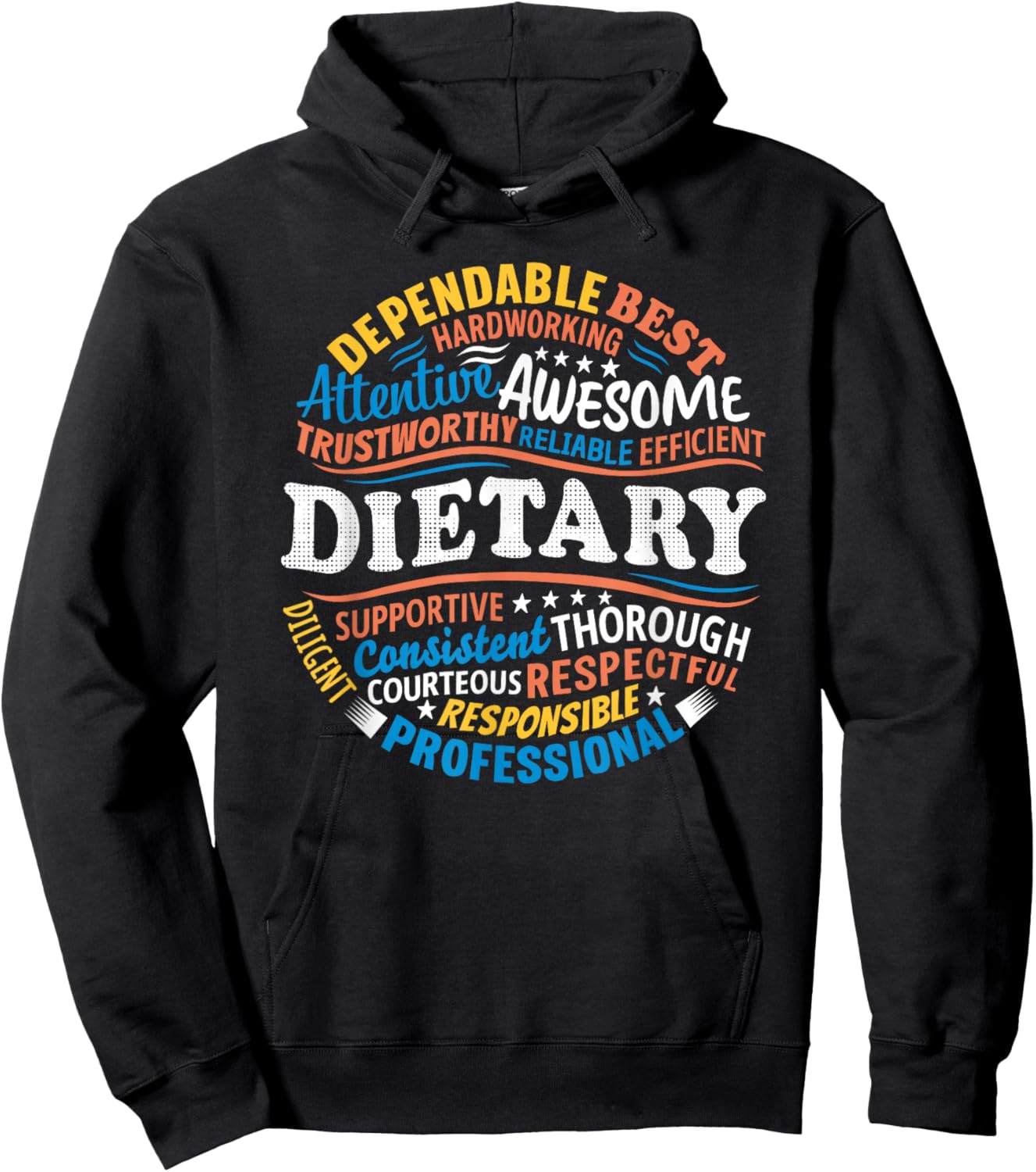 Dietary Shirts Food Service Appreciation Dietary Week Gifts Hoodie - Hoodie | Black
