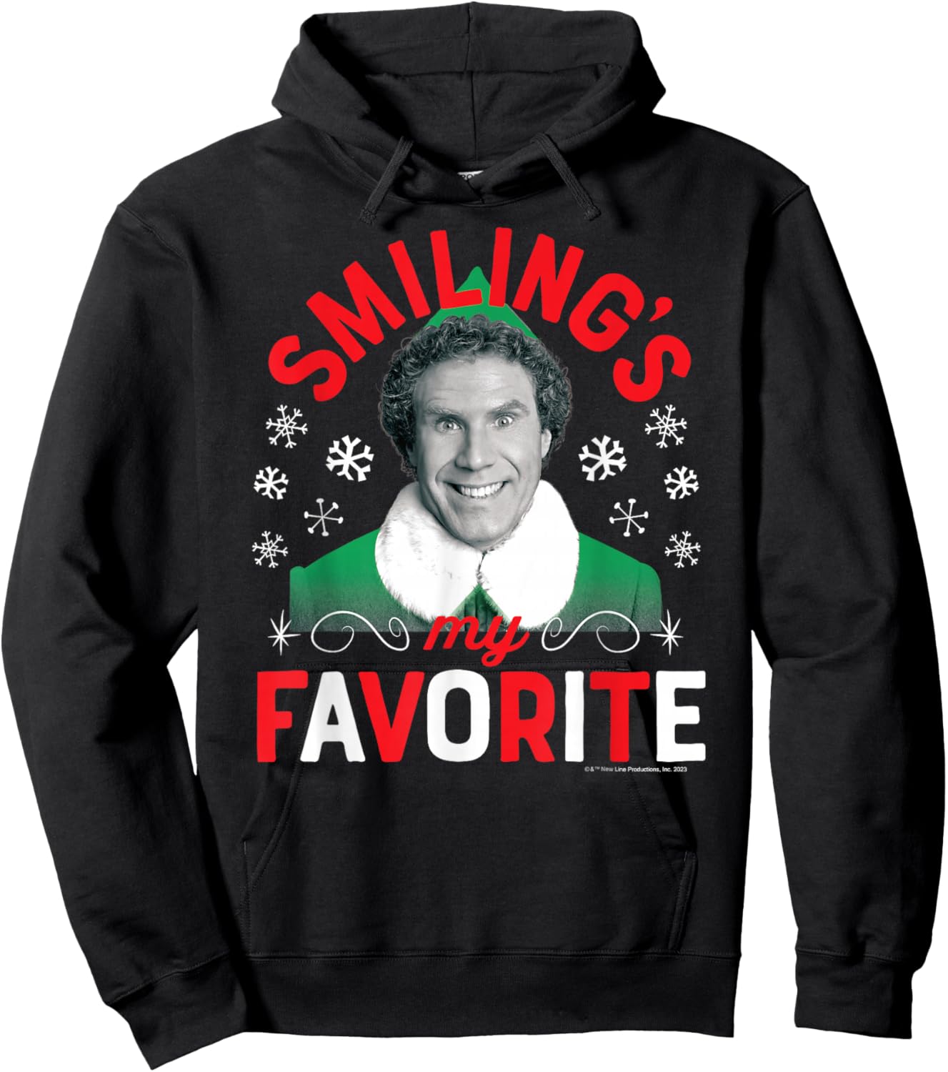 Elf - Smiling's My Favorite Hoodie - Hoodie | Black