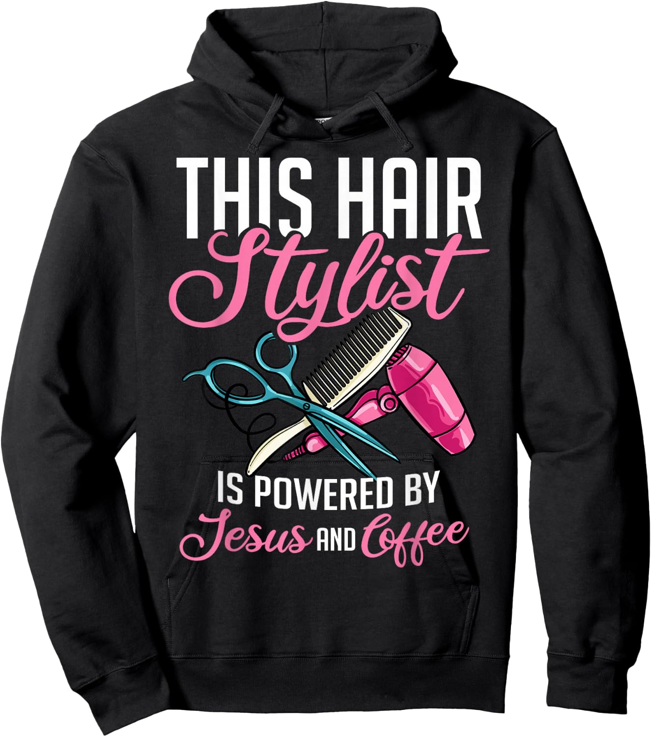 Hairstylist Hairdressing Hairdresser Hair Stylist Hoodie - Hoodie | Black