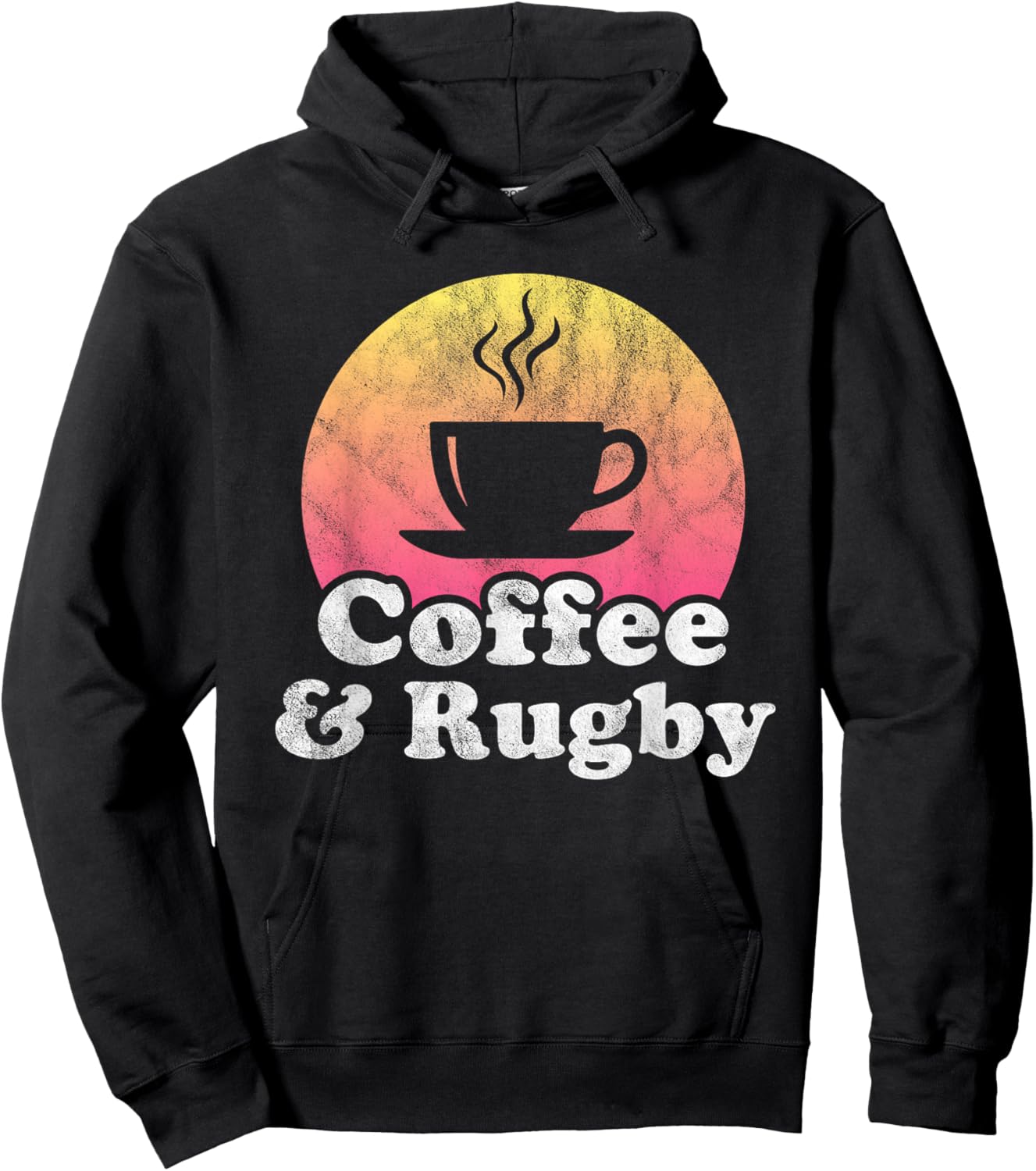 Coffee and Rugby Hoodie - Hoodie | Black
