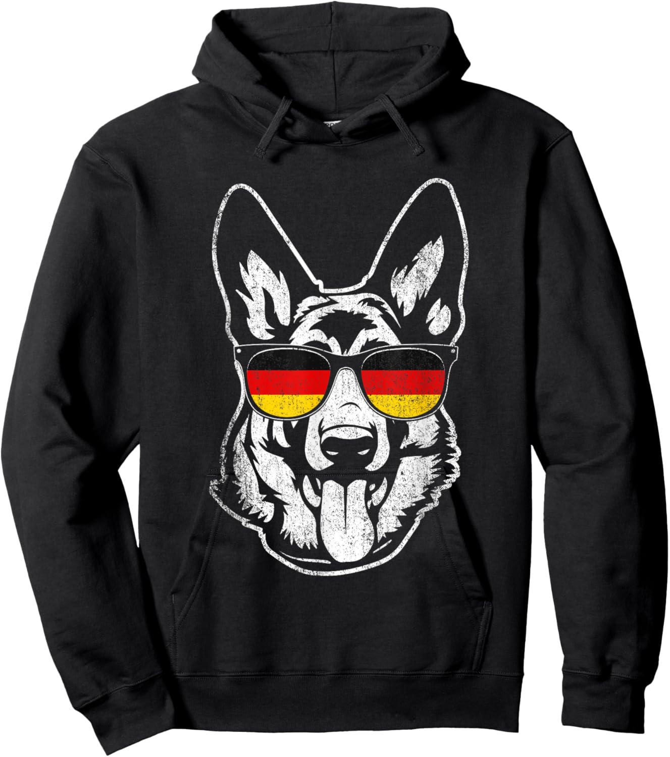 Groovy German Shepherd - Dog Lover Canine Pet Trainer Hoodie - Hoodie | Black