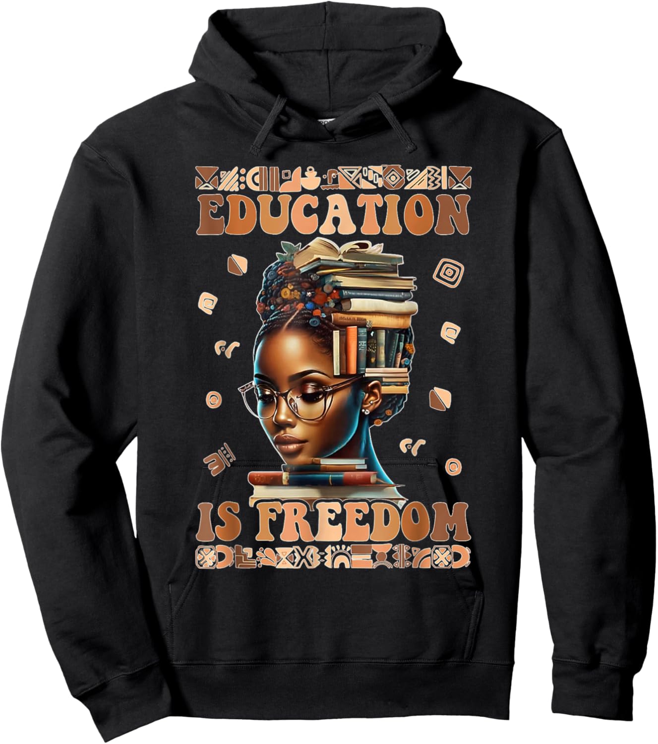 Education Is Freedom Black Teacher Books Black History Month Hoodie - Hoodie | Black