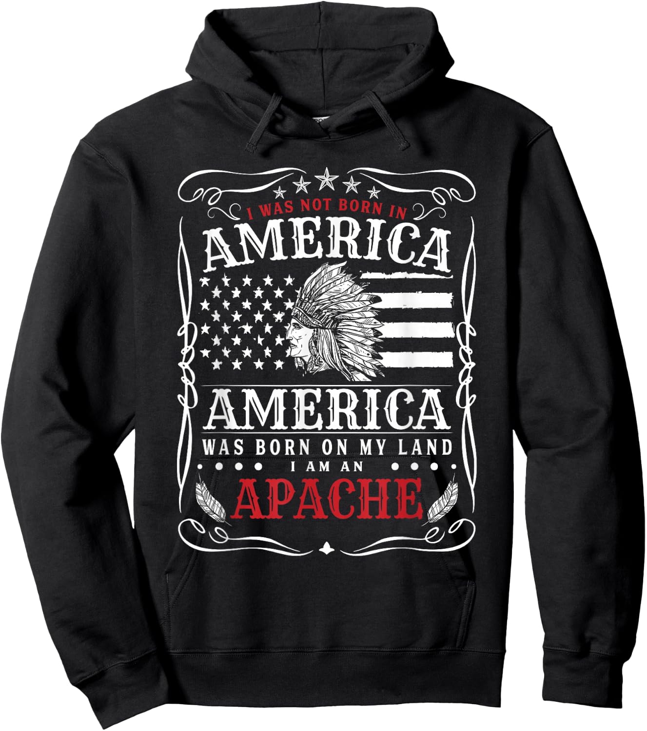 Native American Apache Hoodie - Hoodie | Black
