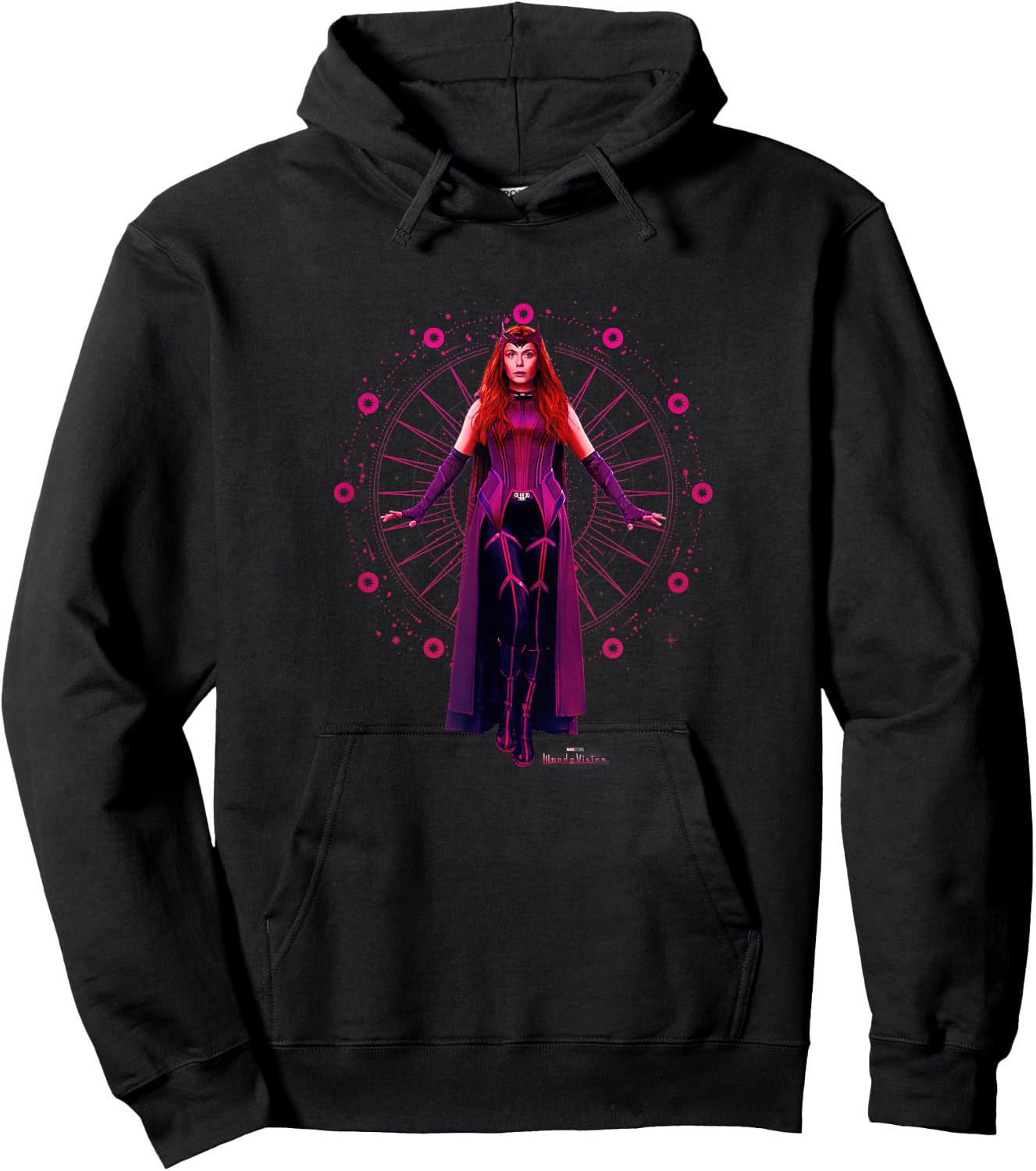 Marvel WandaVision The Scarlet Witch Floating Portrait Hoodie - Hoodie | Black