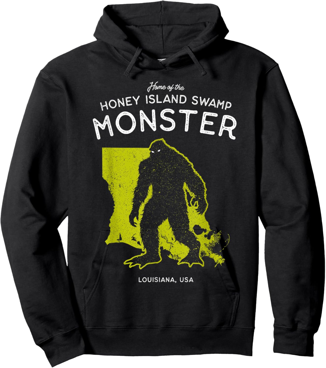 Home of the Honey Island Swamp Monster - USA, Cryptid Hoodie - Hoodie | Black