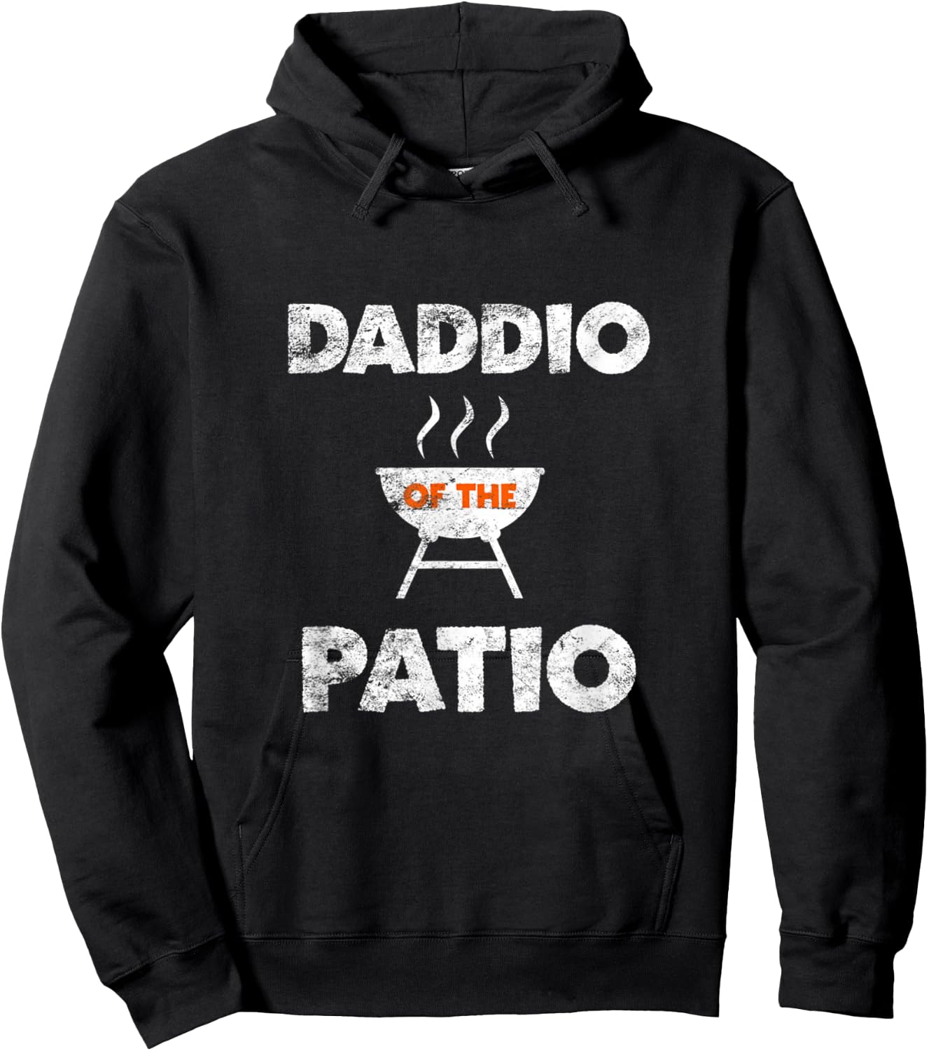 Daddio Of The Patio Grill Daddy BBQ Grilling July 4th Gift Hoodie - Hoodie | Black