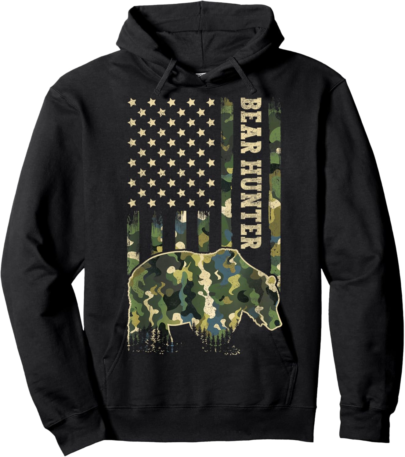 Bear Hunting Hoodie - Hoodie | Black