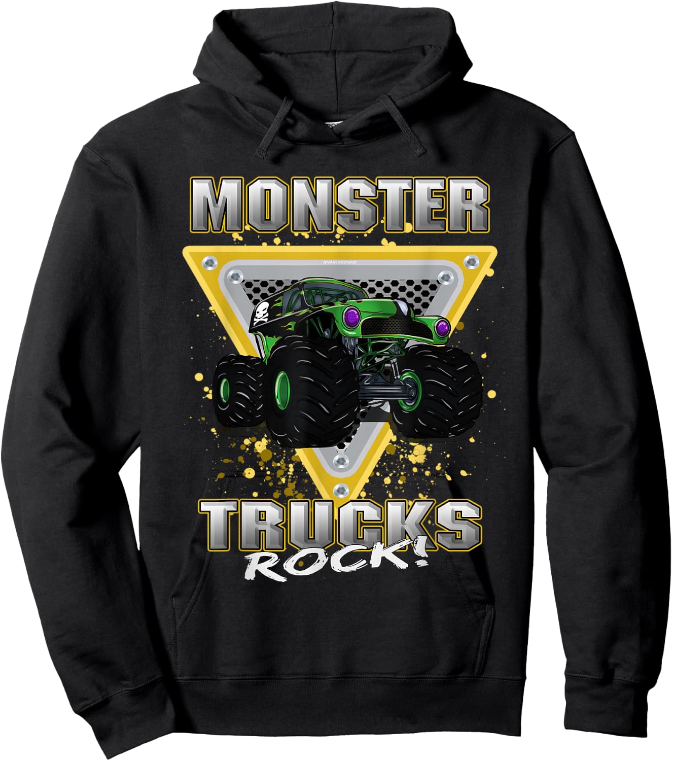 Monster Trucks Rock Hoodie - Hoodie | Black
