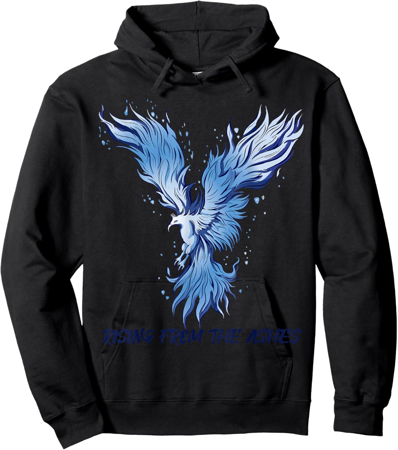 Rising from Ashes Phoenix Firebird Fantasy Hoodie - Hoodie | Black