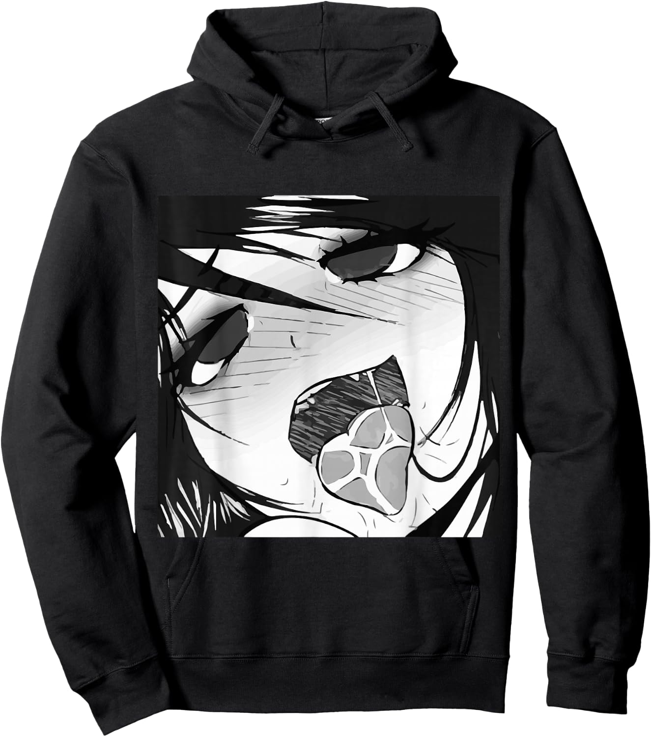 Ecchi Otaku Hentai Waifu Ahegao Girl Manga Anime Hoodie - Hoodie | Black