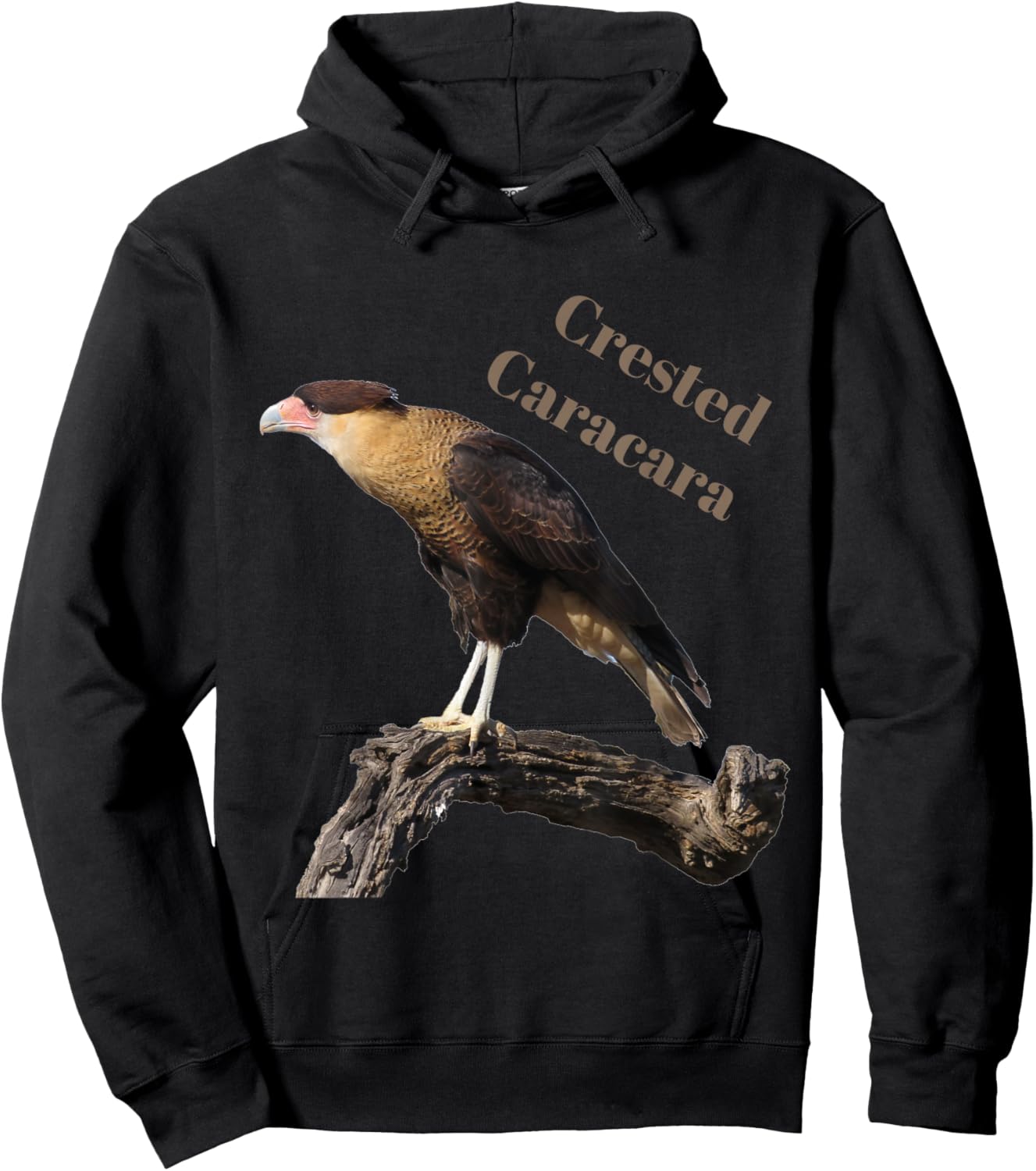 Crested Caracara Hoodie - Hoodie | Black