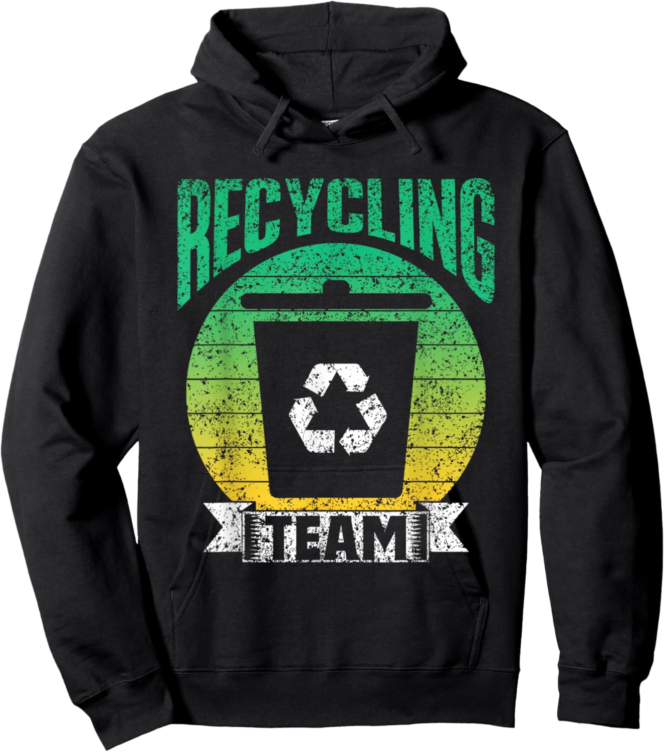 Recycling Team Trash Recycle Earth Day Environment Hoodie - Hoodie | Black
