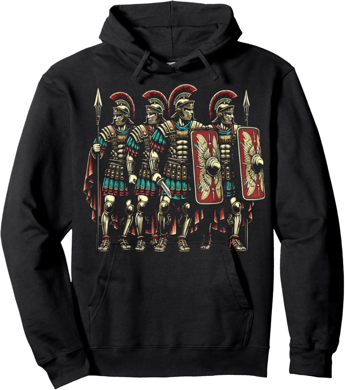 Roman Legionnaires Gladiator Ancient Rome Roman Empire Hoodie - Hoodie | Black
