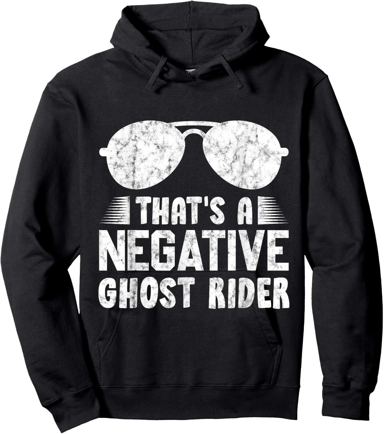 That's A Negative Ghost Rider Pun Gift Movie Lover Hoodie - Hoodie | Black