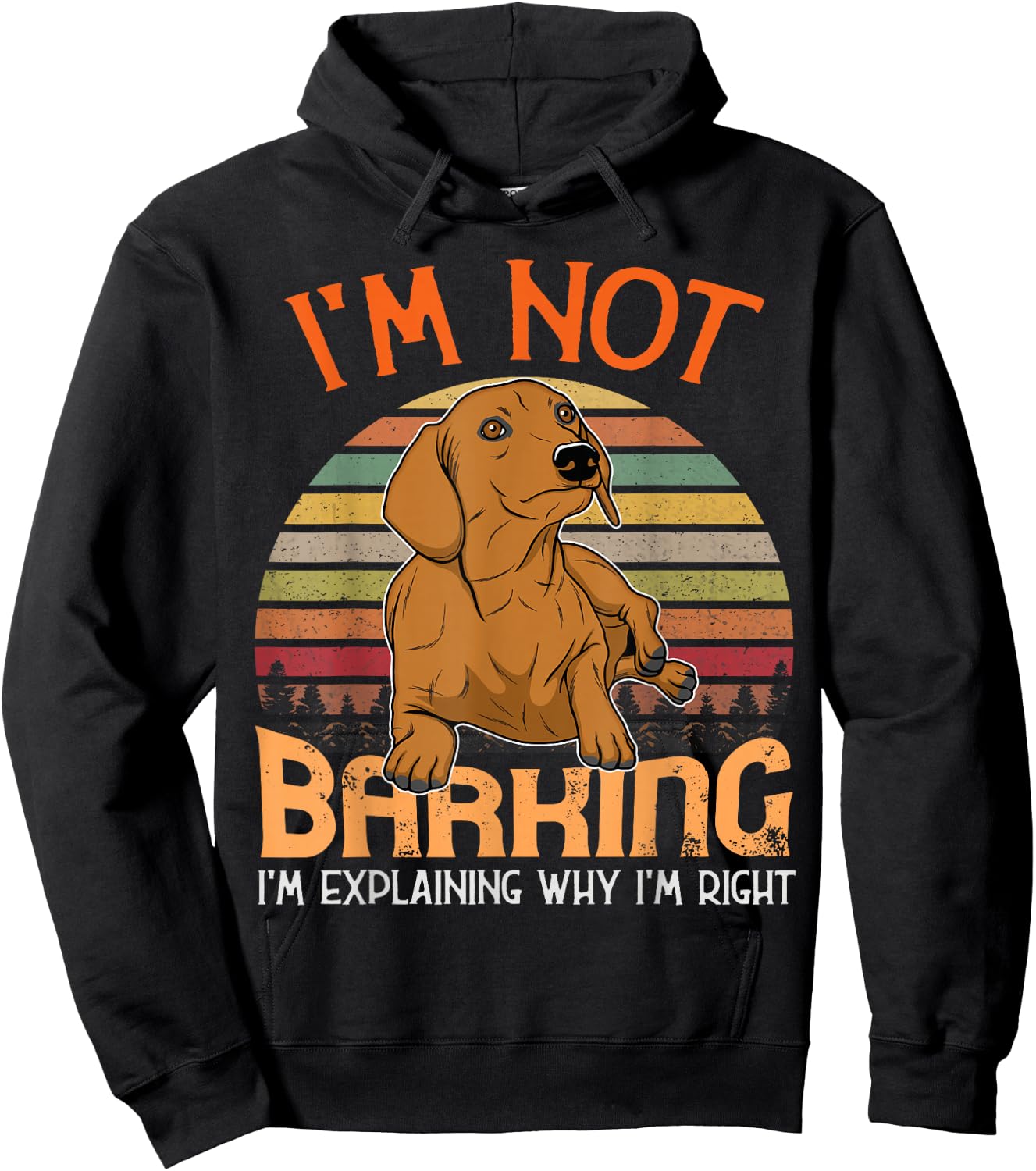 Dachshund Dachshund Teckel Hoodie - Hoodie | Black