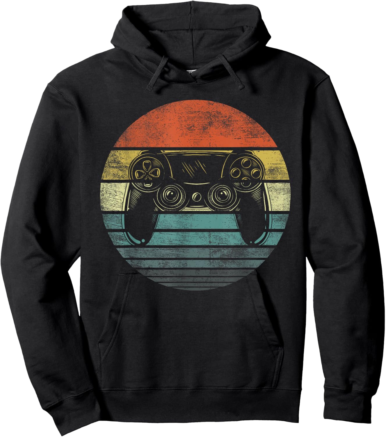 Video Gamer Gifts Funny Retro Video Game Controller Gaming Hoodie - Hoodie | Black