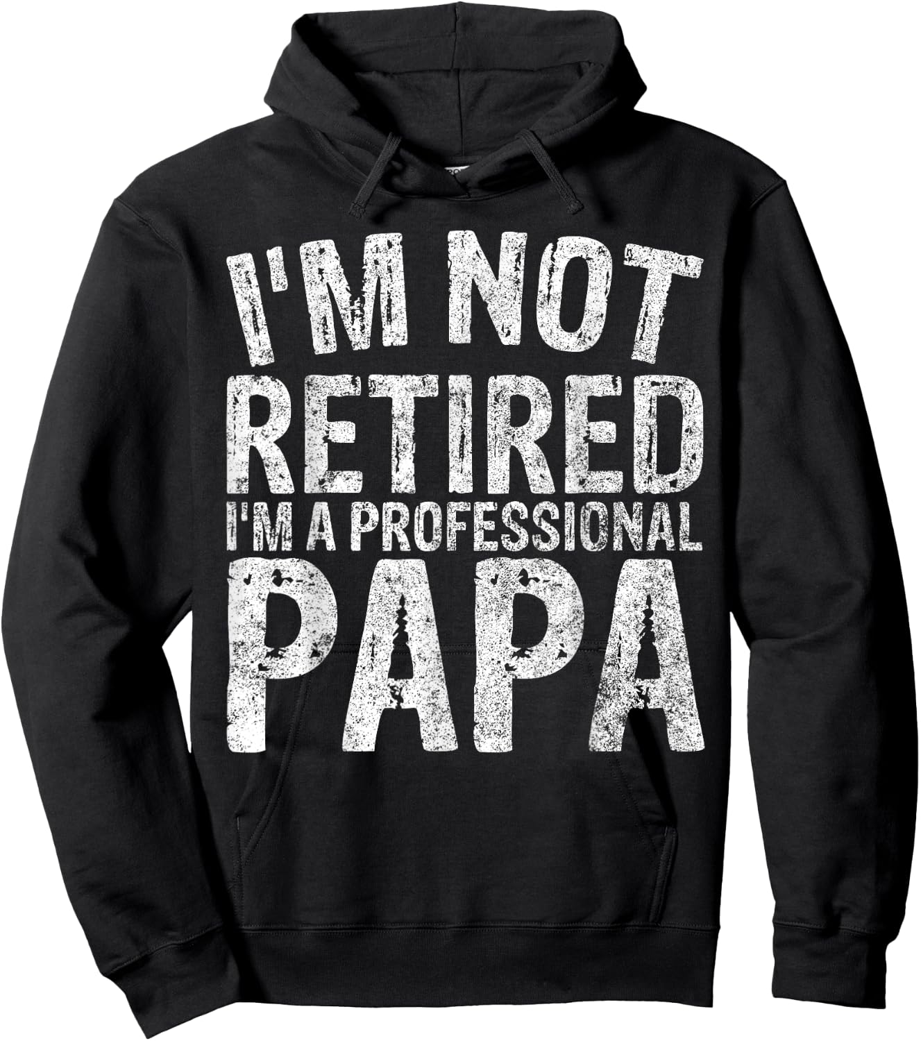 I'm Not Retired I'm A Professional Papa Shirt Christmas Hoodie - Hoodie | Black