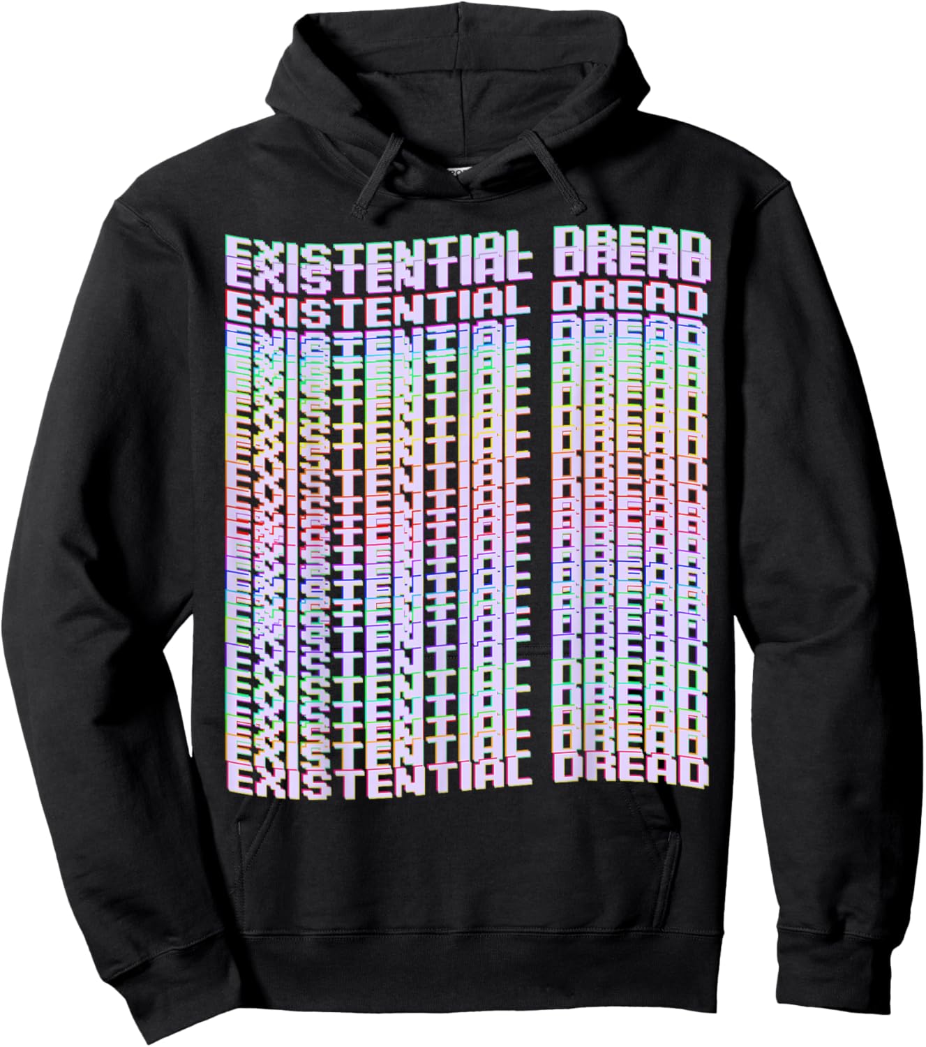 Existential Dread Vaporwave Streetwear Aesthetic Cyberpunk Hoodie - Hoodie | Black