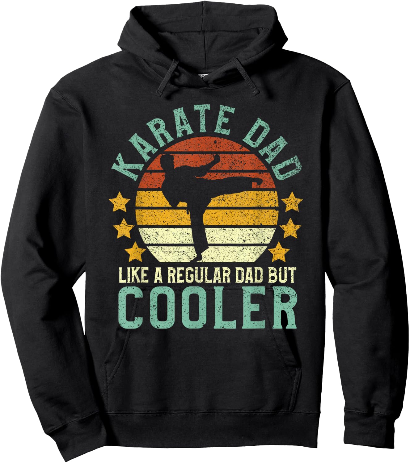 Karate Dad | Funny Martial Arts Karateka Father Gift Hoodie - Hoodie | Black