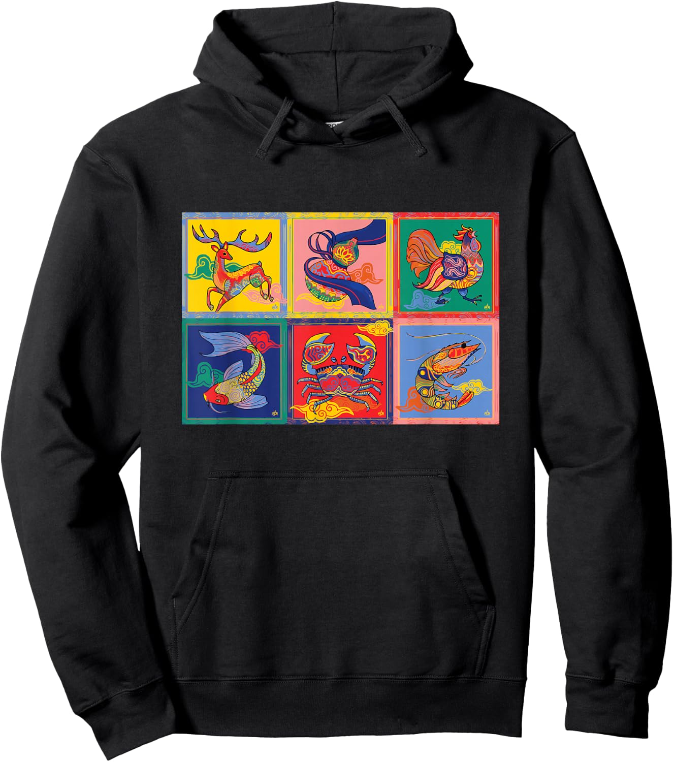Bau Cua Tom Ca Vietnamese Game Hoodie - Hoodie | Black