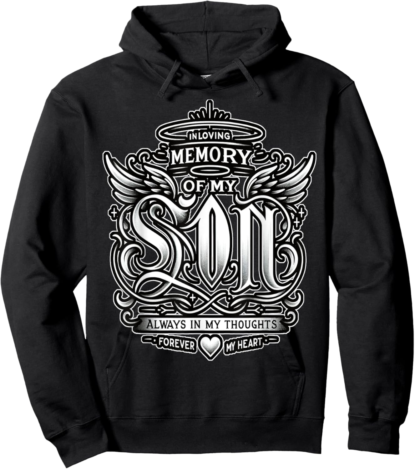 In Loving Memory of My Son Hoodie - Hoodie | Black