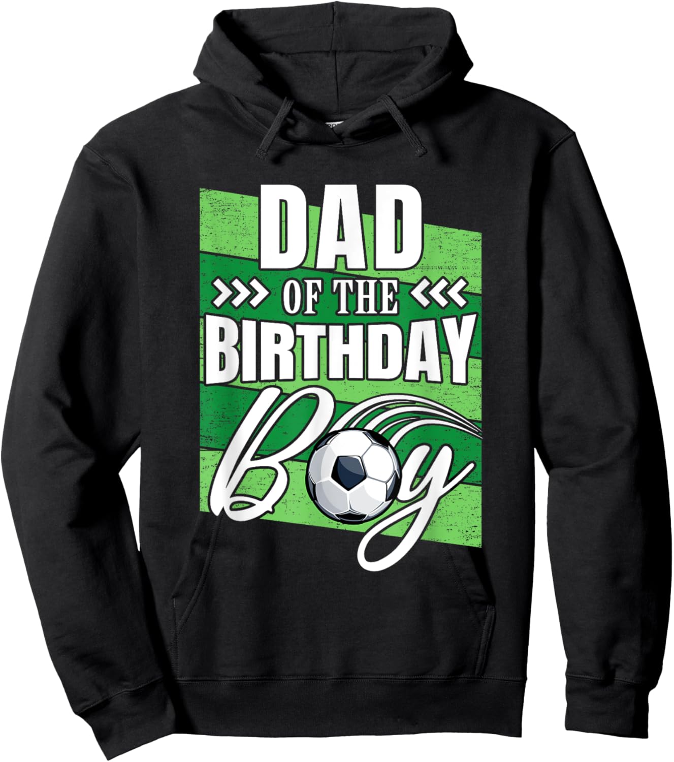 Dad Of The Birthday Boy Soccer Birthday Soccer Player Hoodie - Hoodie | Black