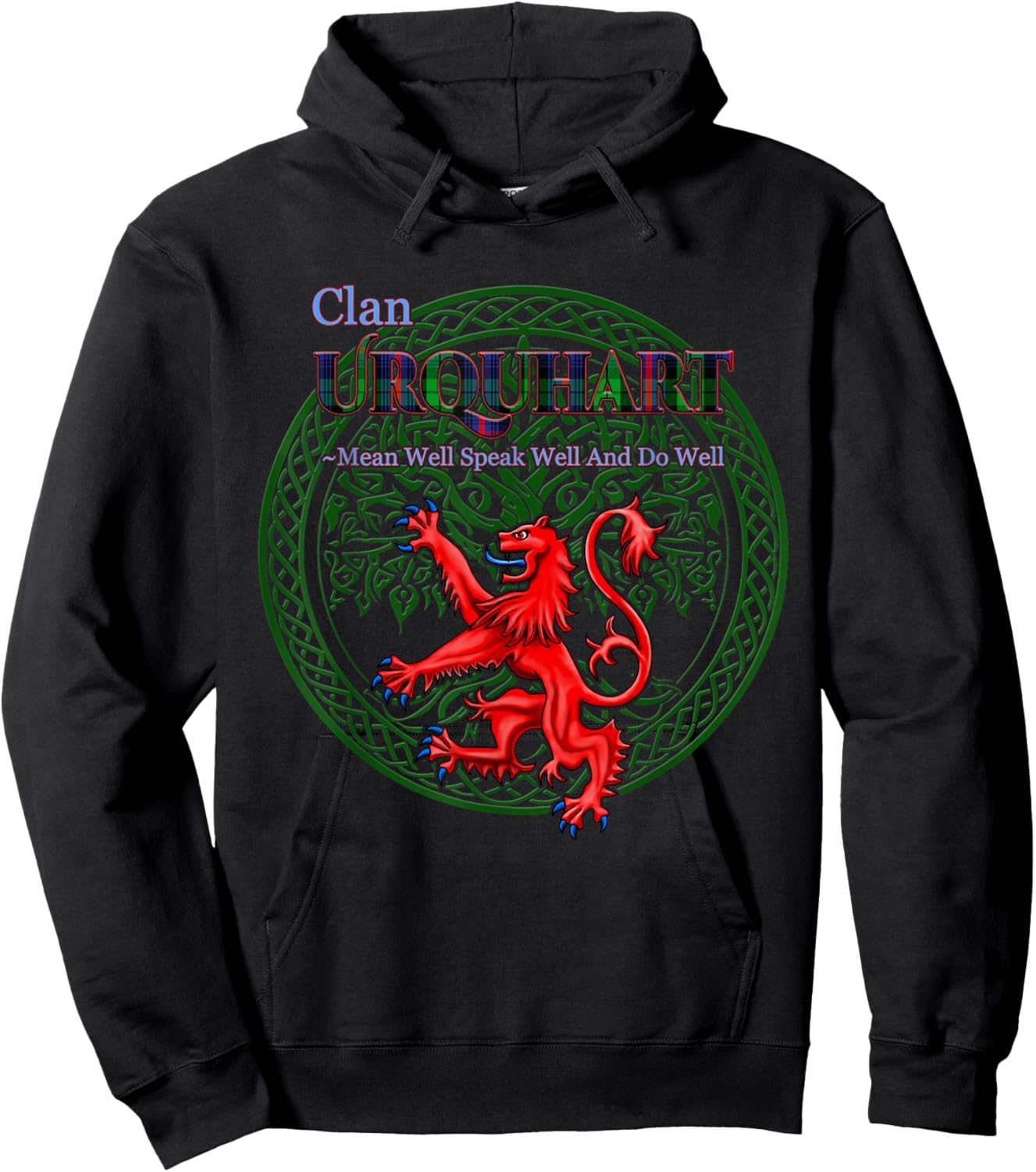 Urquhart Scottish Clan Pride Family Motto Hoodie - Hoodie | Black