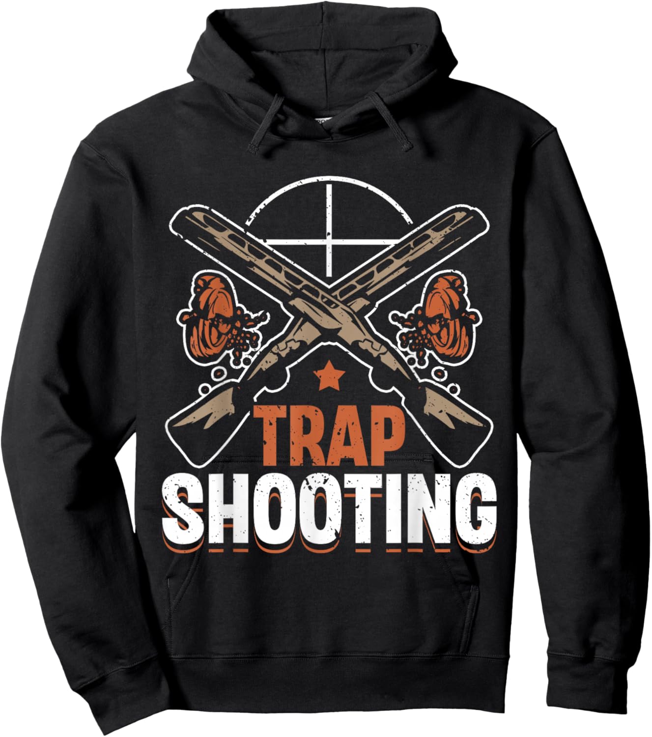 Trap Shooting Skeet Shotgun Pull Clay Pigeon Shooting Hoodie - Hoodie | Black