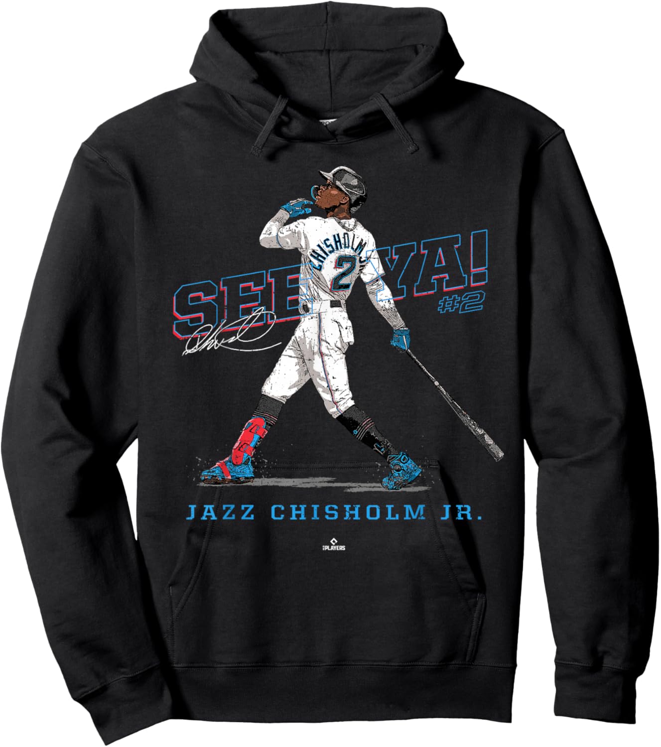 See Ya! Jazz Chisholm Jr Miami MLBPA Hoodie - Hoodie | Black