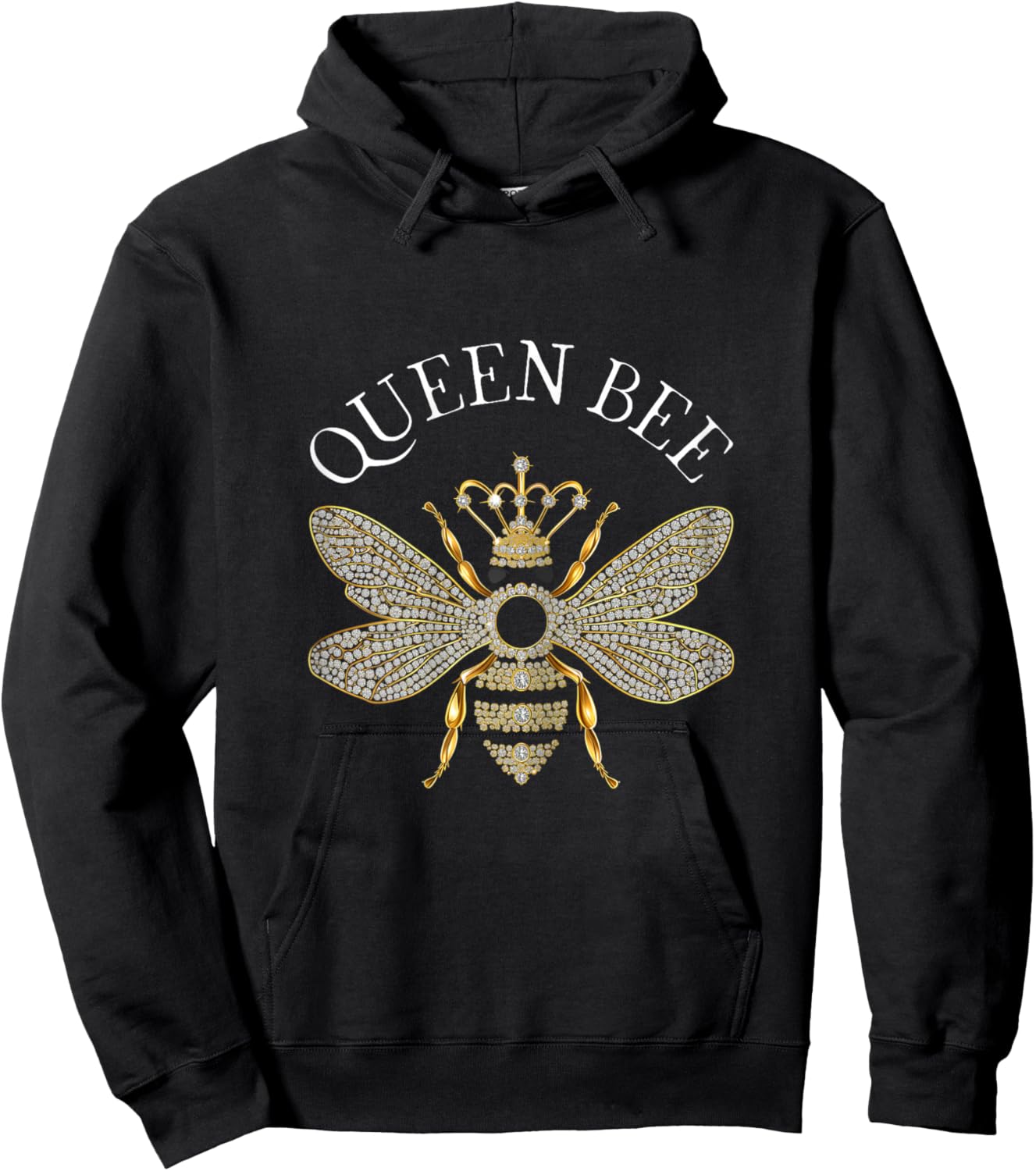 Queen Bee Jewelry Jewels Cute Beekeeping Beekeeper Hoodie - Hoodie | Black