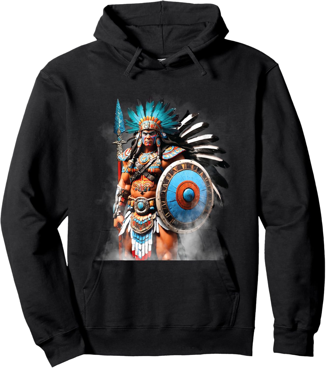 Huitzilopochtli Aztec Sun and War God Tenochtitlan Mayan Hoodie - Hoodie | Black