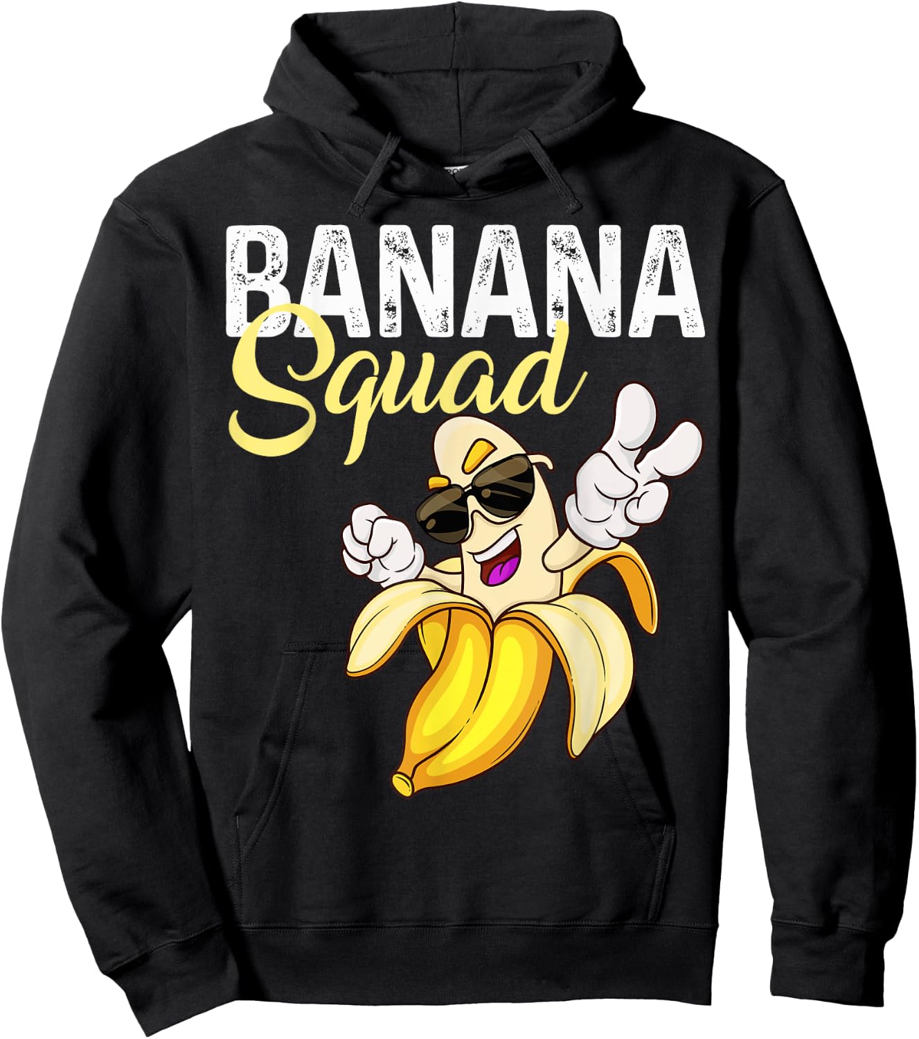Cool Banana Squad Halloween Costume Banana Funny Team Hoodie - Hoodie | Black