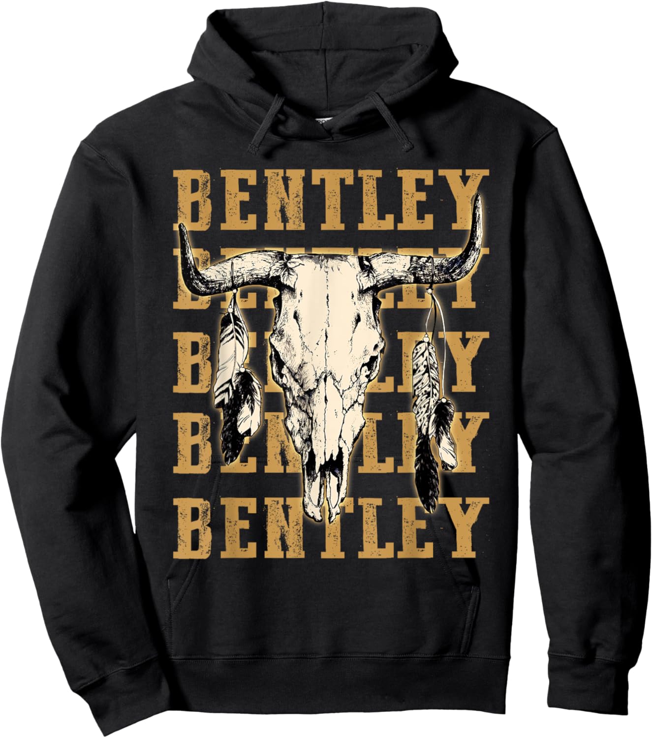 Bentley Proud Last Name Lovers Vintage Art Awesome Apparel Hoodie - Hoodie | Black