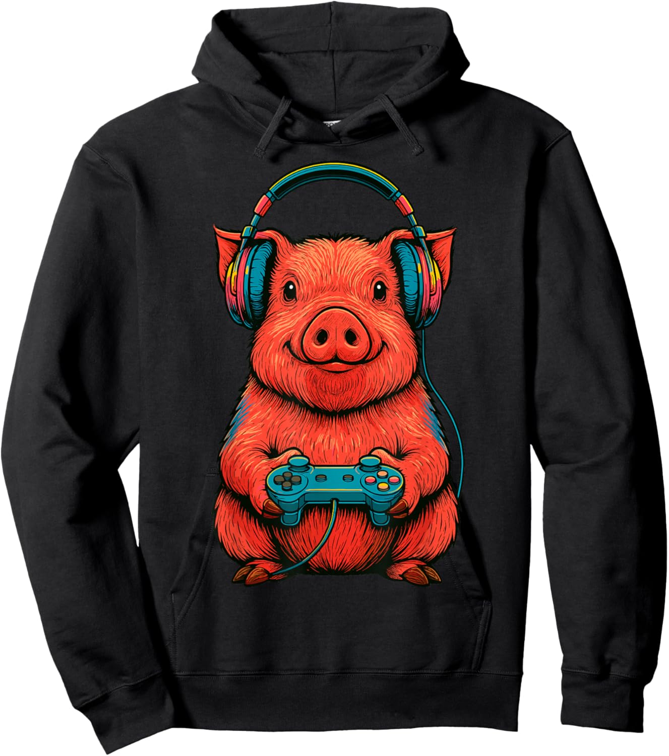 Gamer Pig Gaming Hoodie - Hoodie | Black