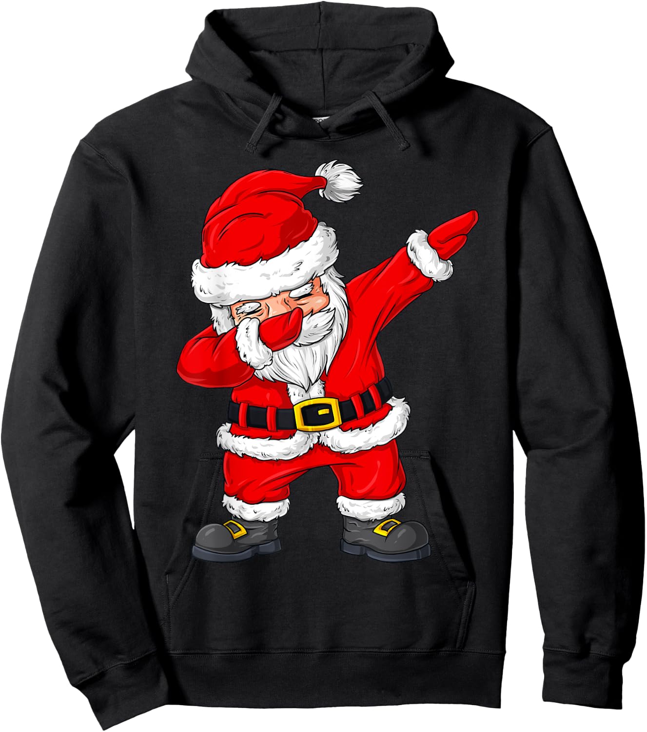 Christmas Dabbing Santa Claus Boys Girls Kids Xmas Dab Hoodie - Hoodie | Black