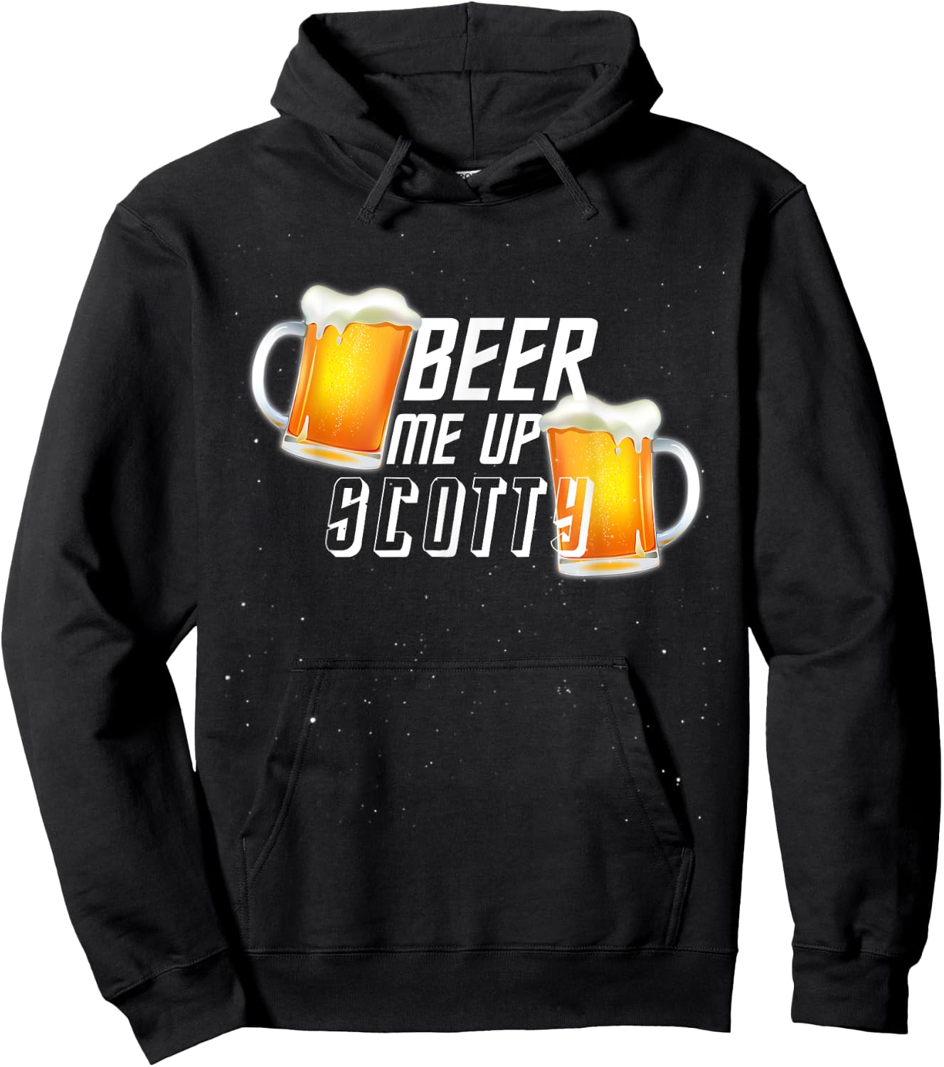 Beer "Beam" Beam Me up Scotty Hoodie - Hoodie | Black
