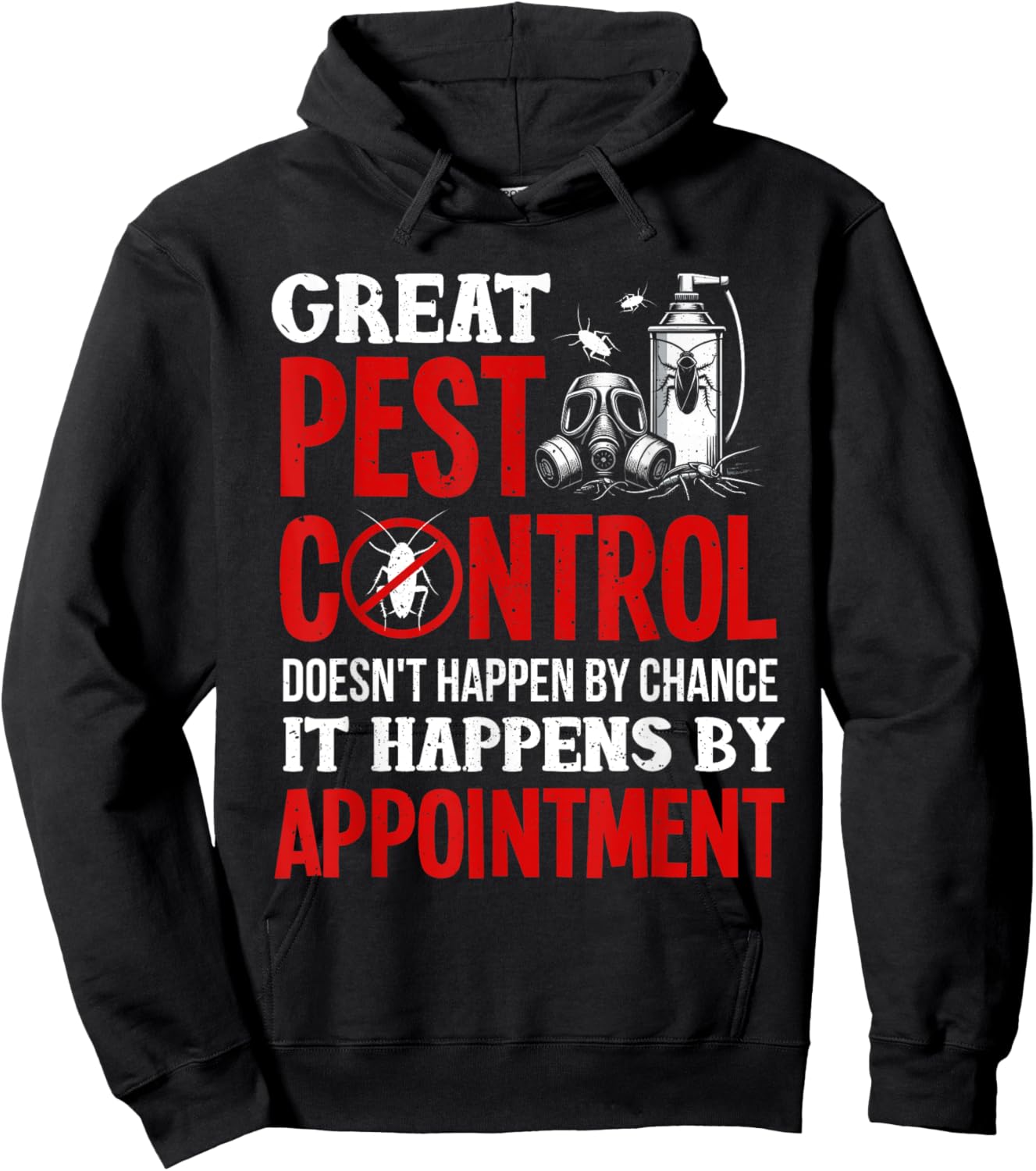 Pest Control technician funny Exterminator Hoodie - Hoodie | Black