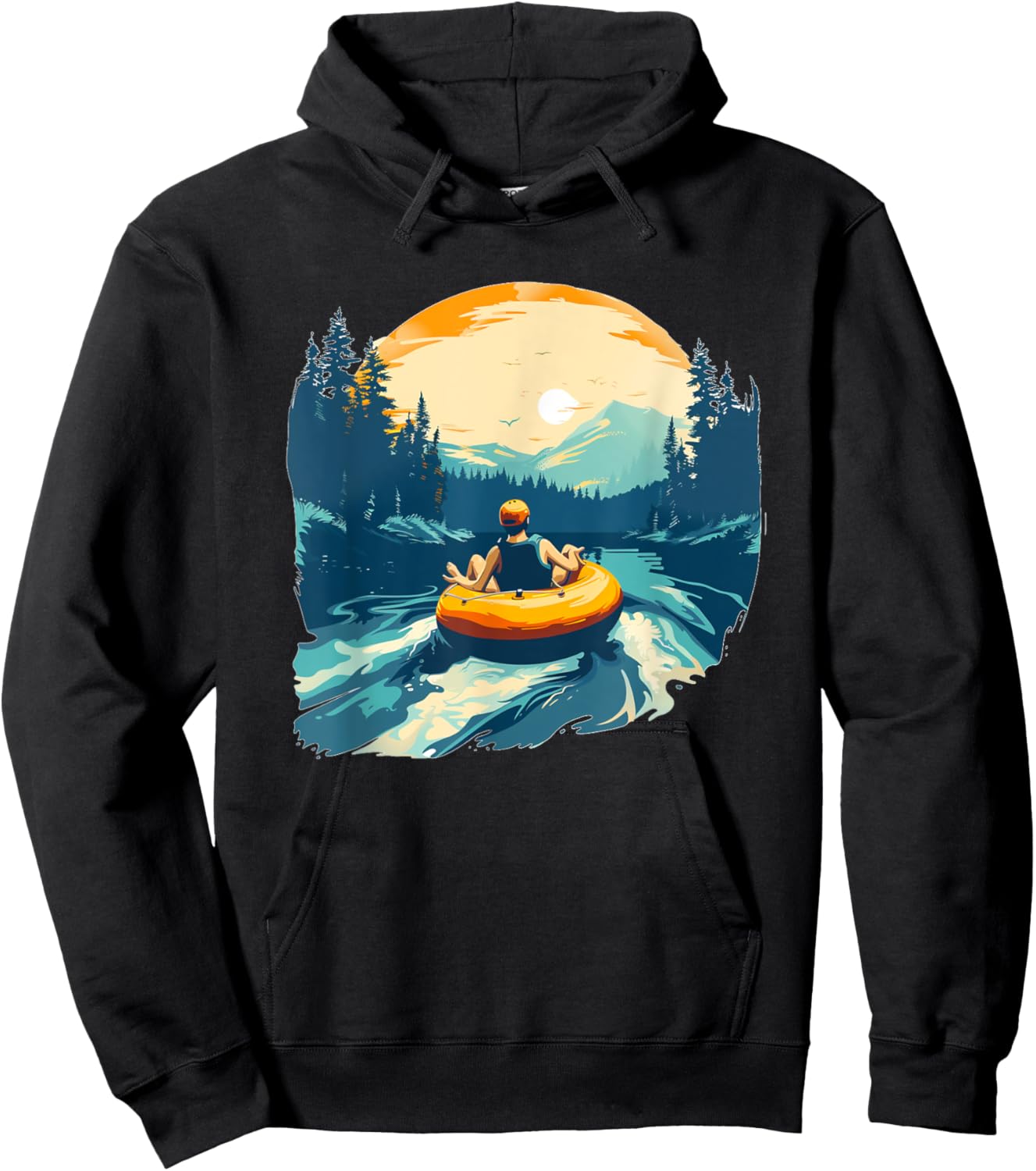Pretty cool River tubing Costume for Kids and Adults Hoodie - Hoodie | Black